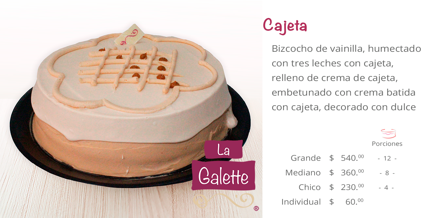 Pastel Cajeta